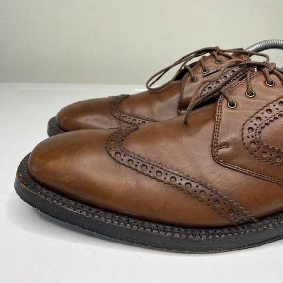 Vintage Salvatore Ferragamo Tramezza Brown Leather Loafers Size 8 1/2 1 D main image 10